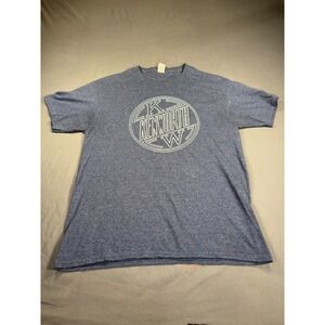 Kenworth KW Trucking Graphic T-Shirt Mens Medium Blue Heather Fruit of the Loom